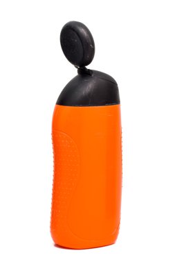 Siyah kap ile turuncu şişeler