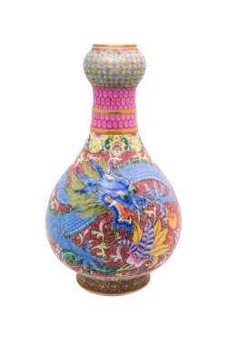 Çin antik ejderha vazo, müze kalitesinde