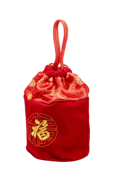 Red pouch for Chinese new year — Stock Photo, Image