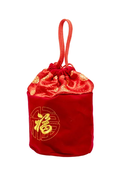 Red pouch for Chinese new year — Stock Photo, Image