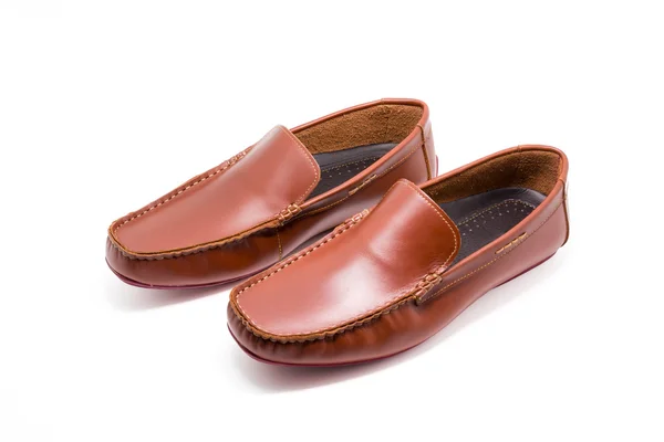 Schuhe des braunen Mannes — Stockfoto