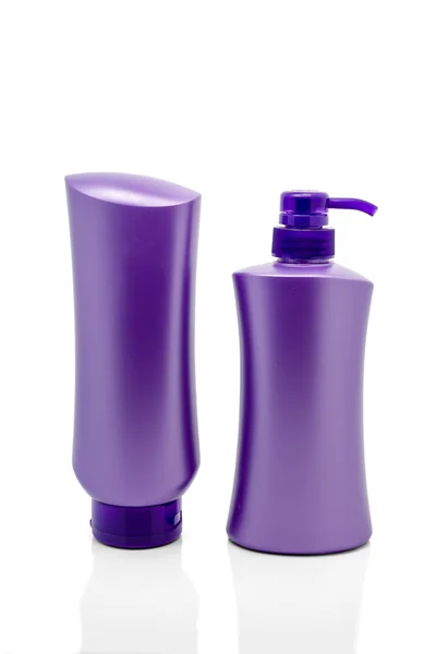 Purple bottle isolated on white background — Stock Photo, Image