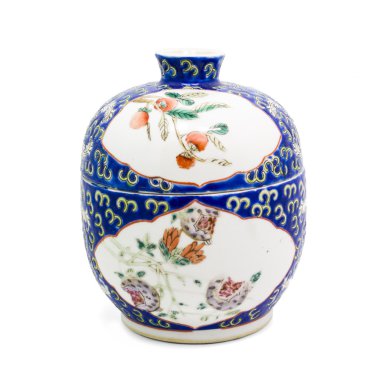 Antik Çin kase ve kap resim sanatı ile