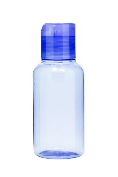 白い背景に分離された空の化粧品ボトル — ストック写真
