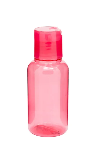 Puste butelki kosmetyczne na białym tle — Zdjęcie stockowe