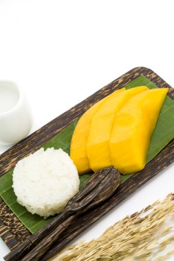 Yapışkan pirinç ile mango Tay tatlı