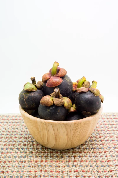 Verse mangosteen, tropisch fruit — Stockfoto