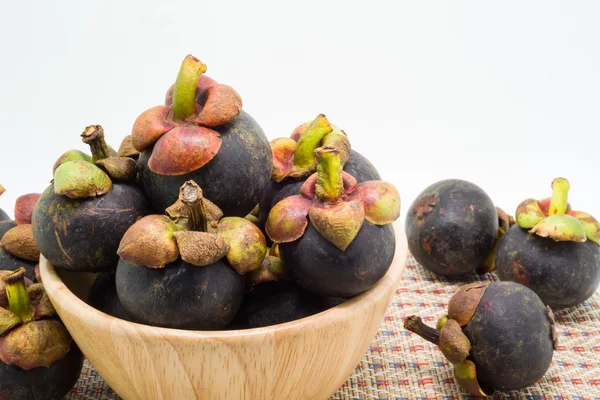 Verse mangosteen, tropisch fruit — Stockfoto