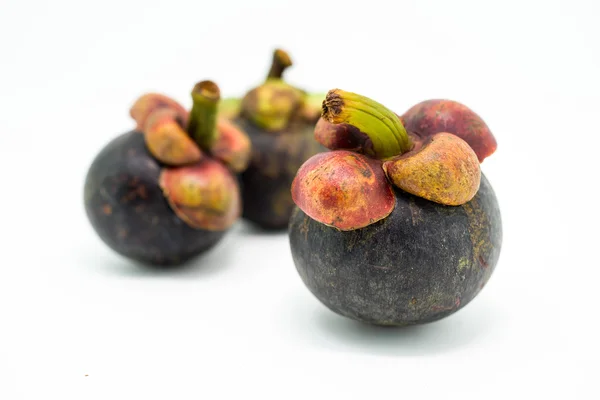 Verse mangosteen, tropisch fruit — Stockfoto
