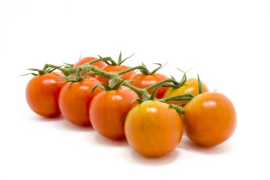 Beyaz arka planda izole edilmiş taze domates