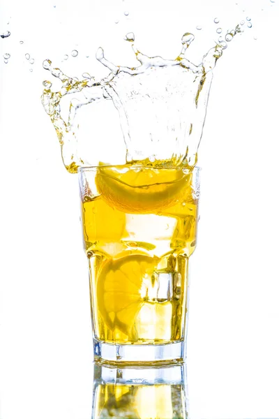Ice tea citrom splash — Stock Fotó