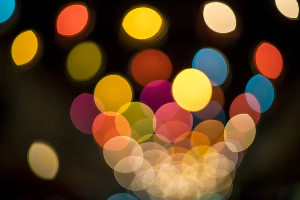 Fond abstrait avec des lumières bokeh défocalisées — Photo