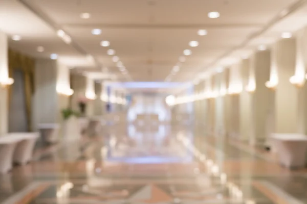 Blurred photo of corridor in modern building — Stock fotografie