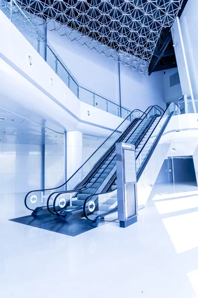 Escalators in modern building. Stock Picture