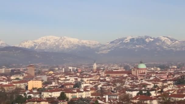 Vicenza stadt, veneto region, italy.panorama landschaft — Stockvideo