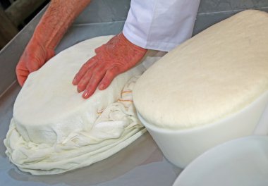 o tekerlek sadece yapılan peynir kıdemli uzman cheesemaker denetler