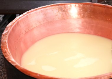 pot ile süt ve peynir üretimi için peynir altı suyu