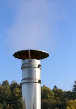 duman winte içinde gelme dışarı kirletici ile baca paslanmaz çelik