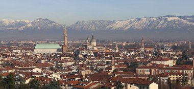 Vicenza, İtalya, Panorama şehrin Bazilikası'nın Palladiana ile bir
