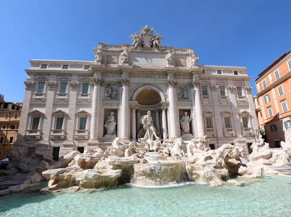 Fuente Trevi Roma Capital Italia Sin Gente —  Fotos de Stock