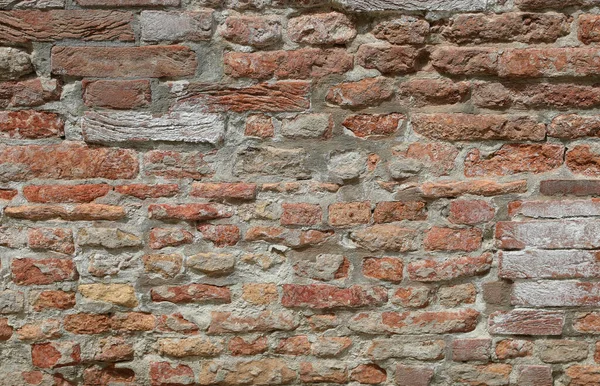 Antike Mauer Aus Roten Ziegeln Ideal Als Rustikaler Hintergrund — Stockfoto