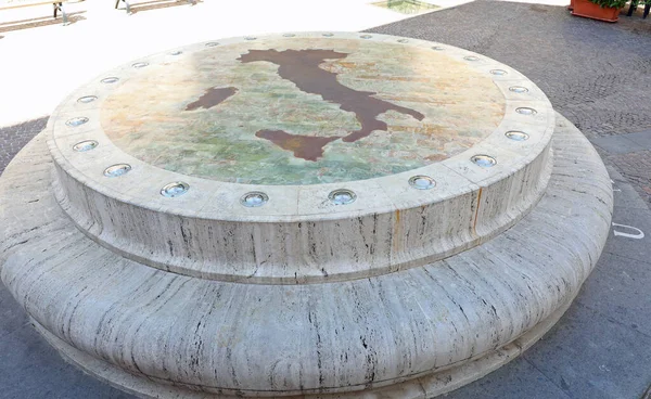 Rieti August 2020 Monument Called Umbilicus Italiae Geography Center Italy — 스톡 사진