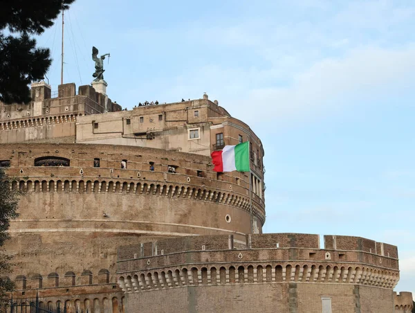 Rom Italien März 2019 Antikes Monument Namens Castel Saint Angelo — Stockfoto