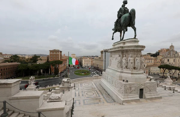 Roma Itália Março 2019 Vista Praça Veneza Edifício Antigo Chamado — Fotografia de Stock