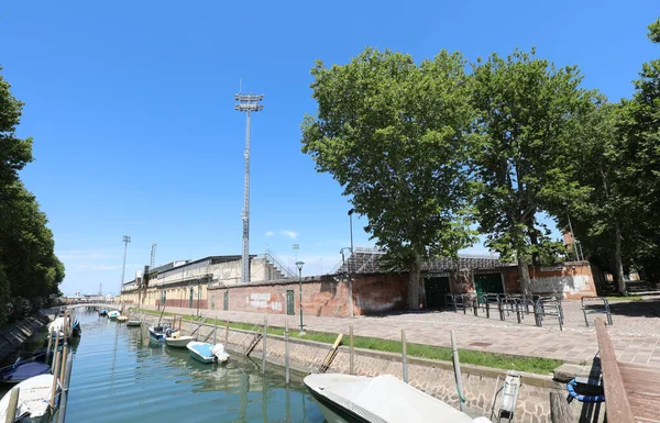 Venetië Italië Juli 2020 Stadion Het Eiland Saint Elena Venezia — Stockfoto