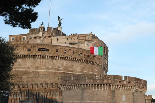 Rom Italien März 2019 Antikes Monument Namens Castel Saint Angelo — Stockfoto