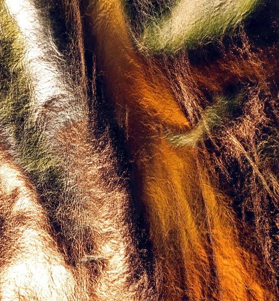 Кожаный Фон Золотым Цветом Яркий — стоковое фото