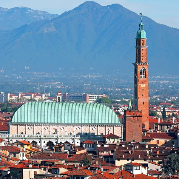 Basilica Palladiana Designad Palladio Architect Ett Känt Monument Vicenza City — Stockfoto