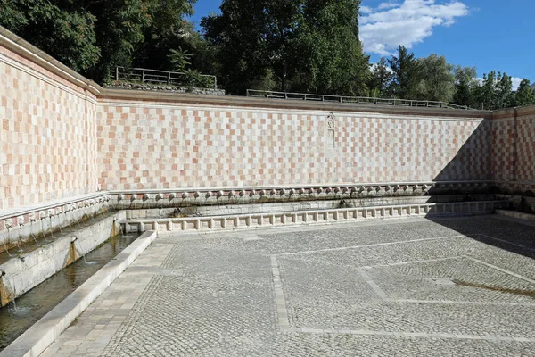 Fontänen Kallas Cannelle Staden Laquila Huvudstad Regionen Abruzzo Centrala Italien — Stockfoto