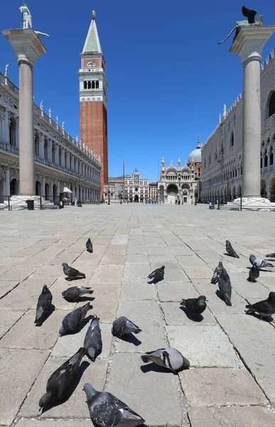 Venedig Italien Während Der Sperrung Mit Sehr Wenigen Menschen Und — Stockfoto