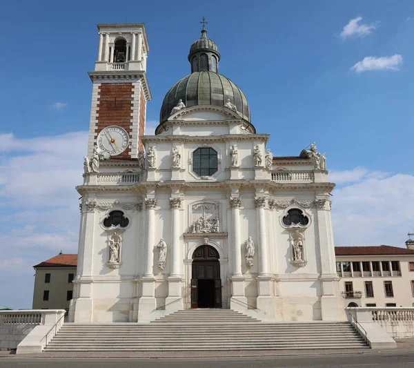 Fassade Des Der Madonna Geweihten Heiligtums Oberhalb Des Monte Berico — Stockfoto