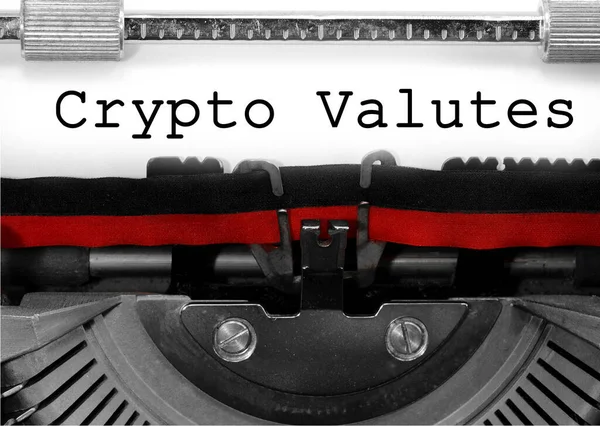 Metin Şifreleme Değerleri beyaz kağıt üzerinde eski bir daktilo ile yazılmış