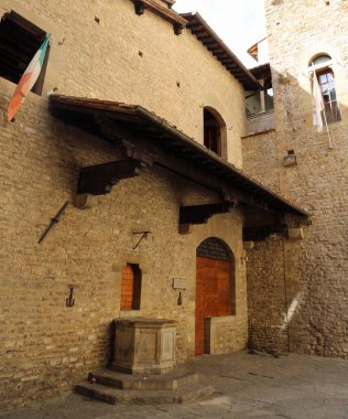 House of the Italian poet Dante Alighieri who wrote the Divine Comedy in the city of Florence in the Tuscany region of Italy