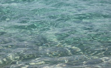 crystal clear water Turquoise color in tropical region without person ideal for use as a background