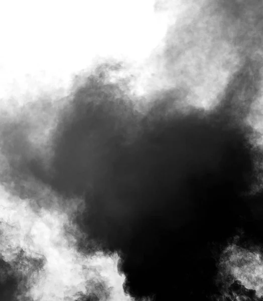 Black Clouds Polluted Smoke Explosion — Stock Photo, Image