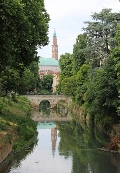 Veneto Talya Nın Vicenza Şehrinde Basilica Pthe Diana Adlı Anıt — Stok fotoğraf