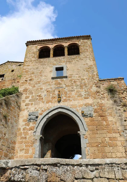 Ancient Door Small Town Tuff Material — Stock fotografie