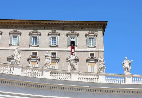 Vatican City Vatican August 2020 Pope Francis Sunday Angelu — Stock Photo, Image