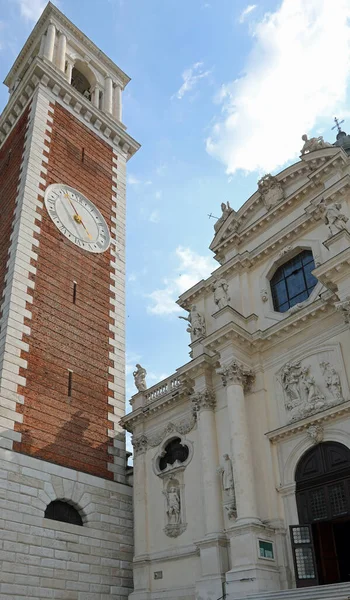 Zvonice Bazilika Hoře Berico Vicenze Itálii — Stock fotografie