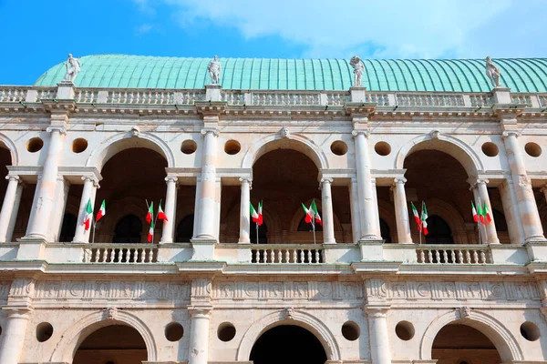 Berühmtes Monument Namens Basilica Palladiana Entworfen Vom Architekten Andrea Palladio — Stockfoto