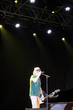 Vicenza, VI, İtalya - 10 Eylül 2021: de GREGORI FRANCESCO çok ünlü İtalyan şarkıcı ve müzisyen