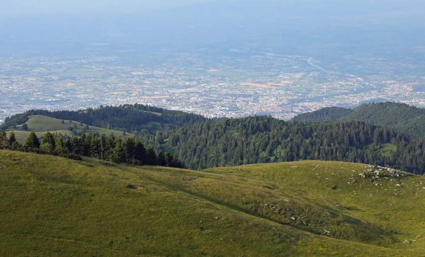 Talya Nın Kuzeyindeki Veneto Ovası Nın Manzarası Arka Planda Bassano — Stok fotoğraf