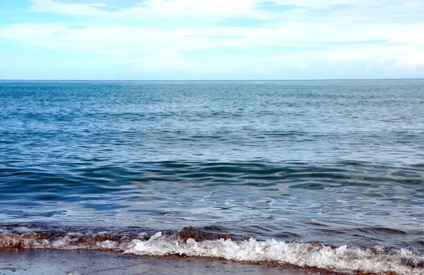 Fundo Mar Azul Sem Qualquer Pessoa Verão — Fotografia de Stock