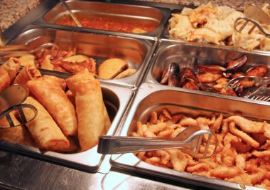 Çin Büfe restoranında Çin böreği