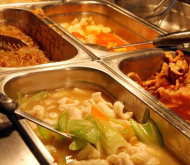 Gıda servis Çin restoranı içinde
