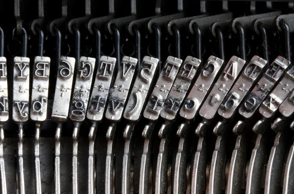 Detail of the old mechanical typewriter — Stock Photo, Image